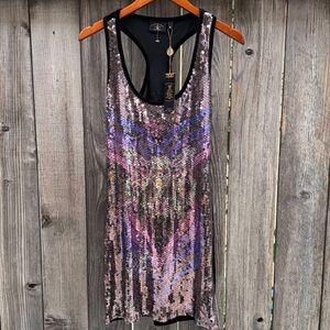 Sequin Mini Dress - Multicolor